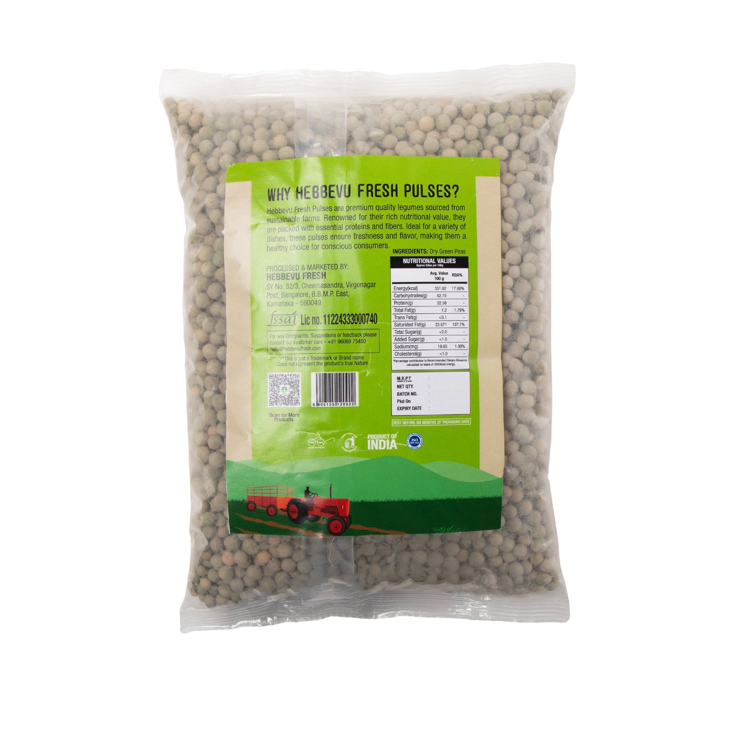Hebbevu Green Peas Fine
