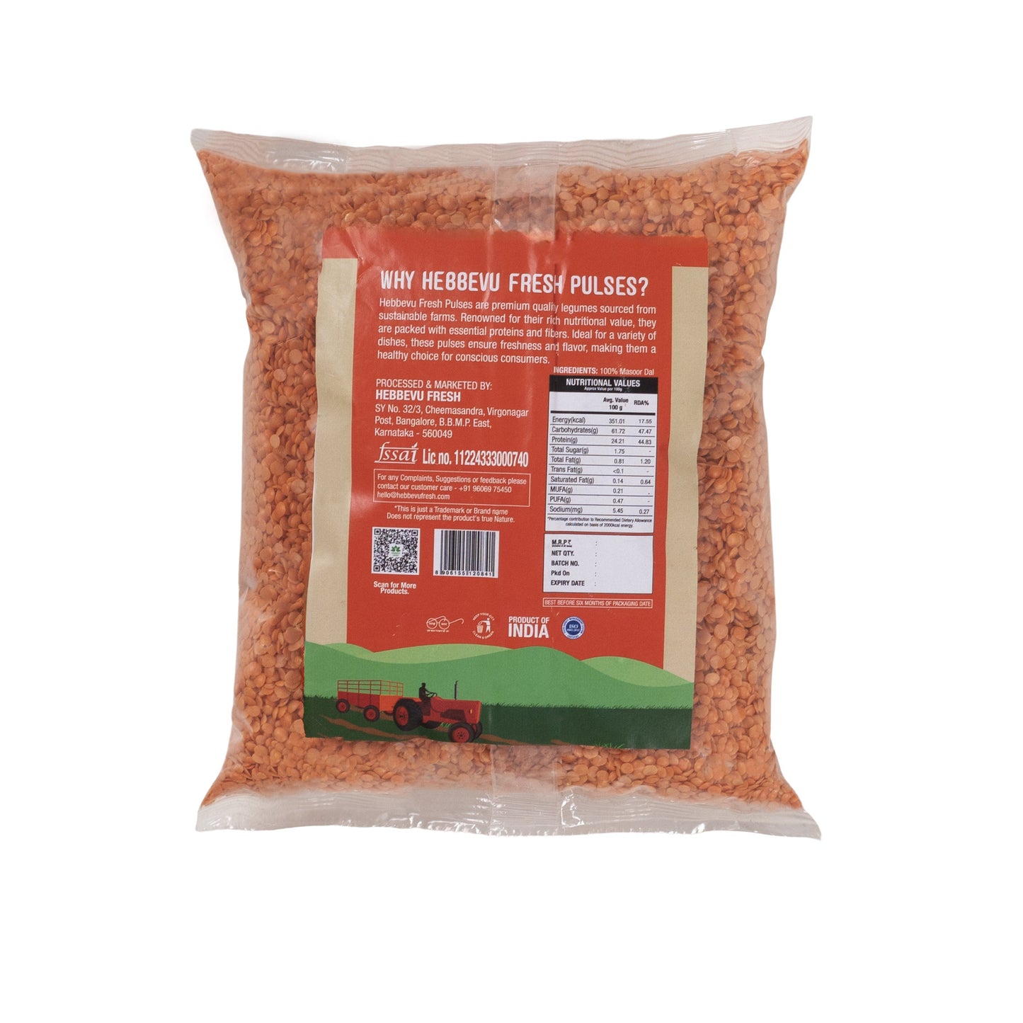 Hebbevu Masoor Dal Fine