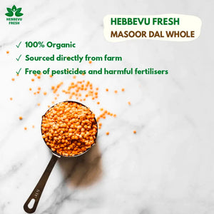 Organic Masoor Dal Whole