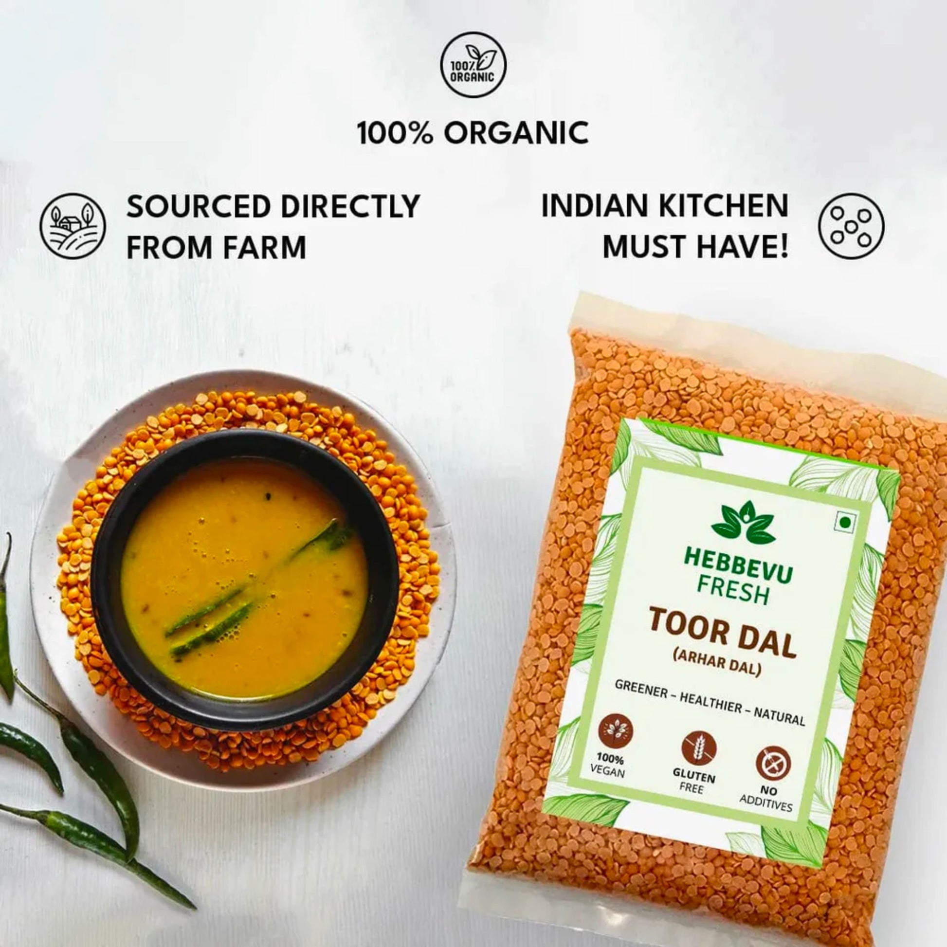 Organic Tur (Arhar) Dal