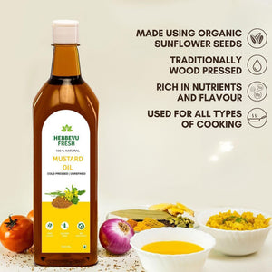Wood pressed Mustard Oil