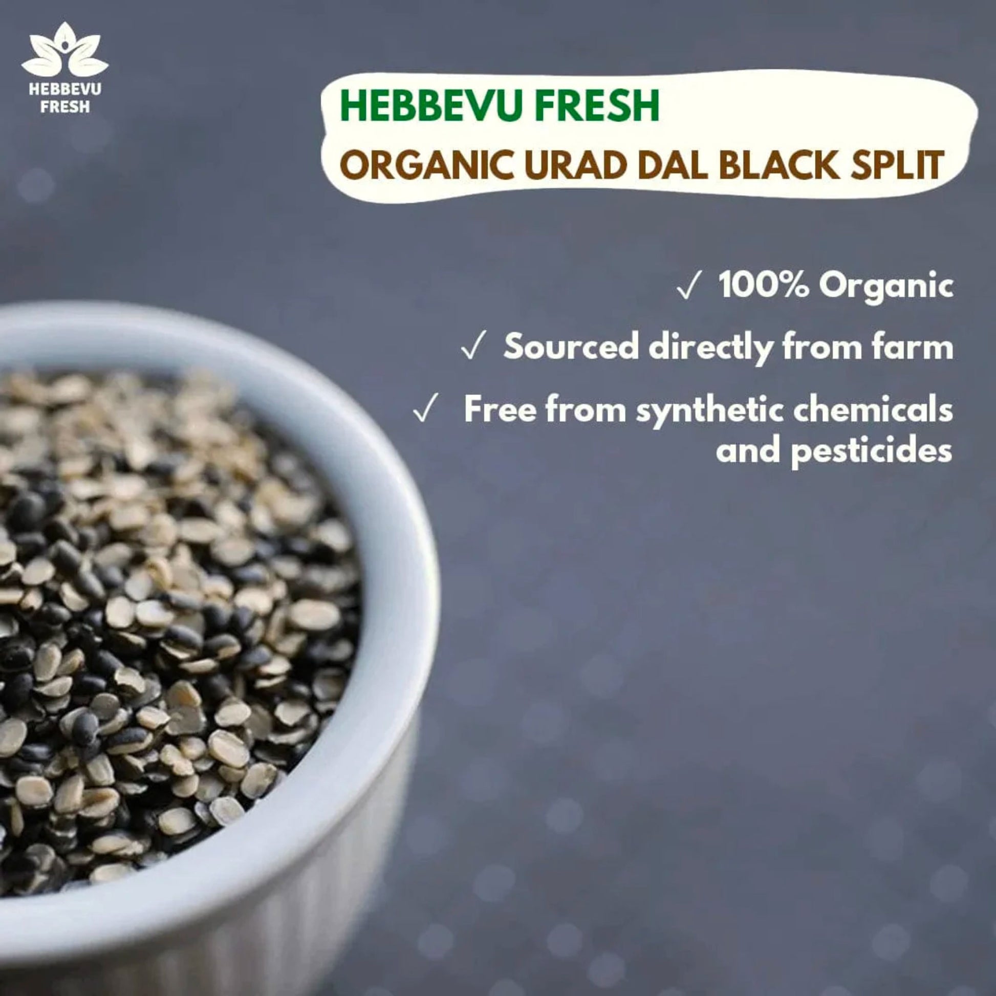 Organic Urad Dal Black Split