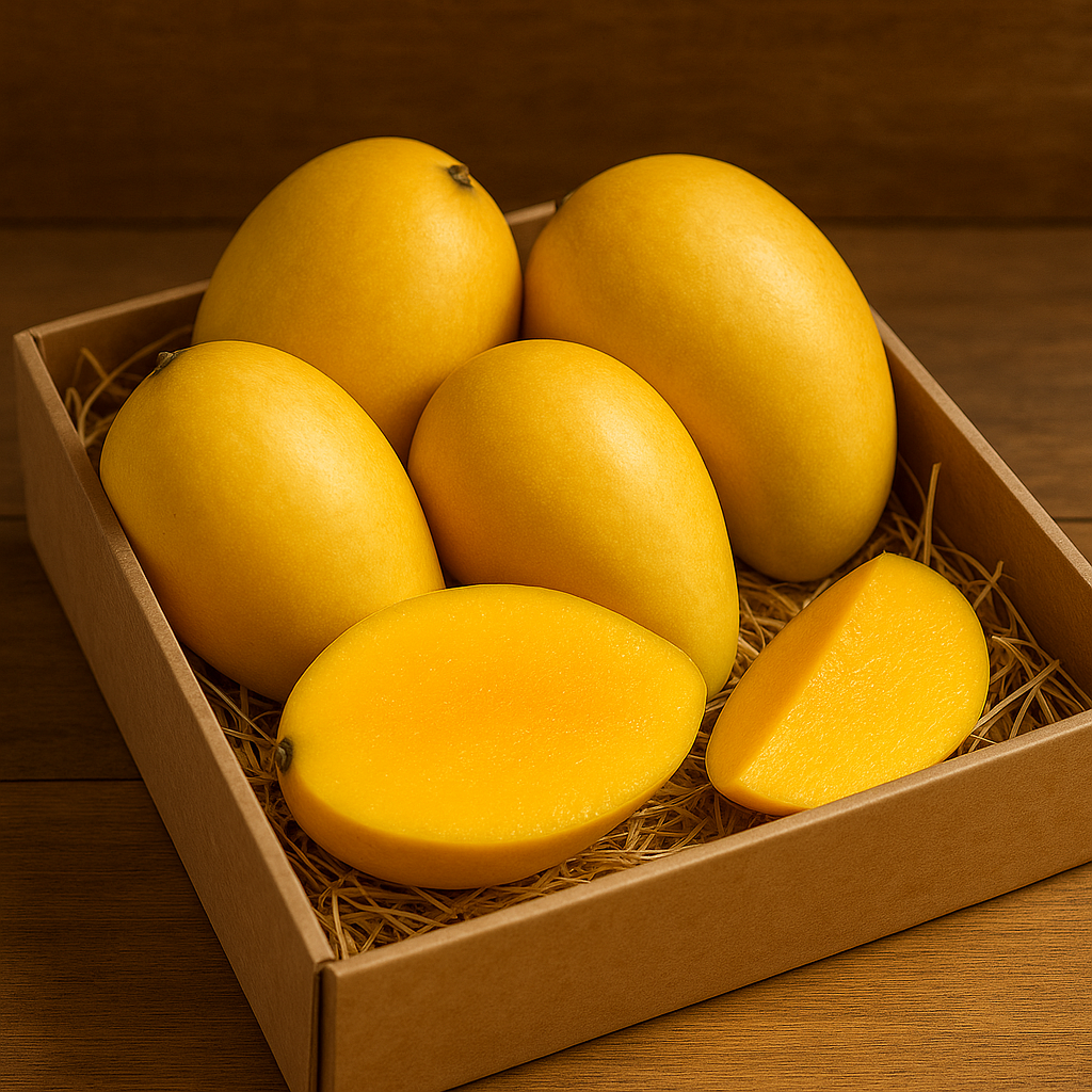 Mallika Mango – 1.5kg Box (A-Grade Organic, Naturally Ripened)