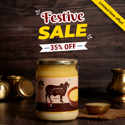 A2 Desi Gir Cow Ghee - 500 GM